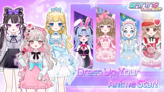 Dress Up! Shining Anime Star APK screenshot 1