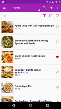 My Recipes Cookbook : RecetteTek APK screenshot 1