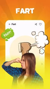 Funny Prank Sounds: Fart, Horn APK screenshot 1