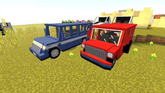 MCPE Vehicles Cars Mod APK screenshot 1