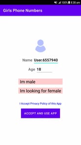 Sexy Girls Phone Numbers For w APK screenshot 1
