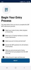 Mobile Passport Control APK screenshot 1