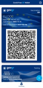 Covid Free GR Wallet APK screenshot 1