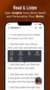 Holy Bible, KJV Bible + Audio APK screenshot 1