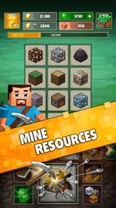 Minetap 3D: Idle-Merge RPG APK screenshot 1