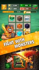 Minetap 3D: Idle-Merge RPG APK screenshot 1