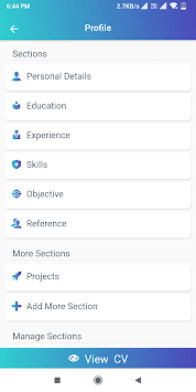 Resume Builder CV maker App Free CV templates 2019 APK screenshot 1