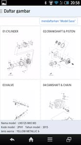 YAMAHA PartsCatalogue IDN APK screenshot 1