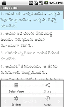 Telugu Bible APK screenshot 1