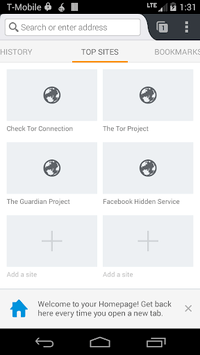 Orfox APK screenshot 1 Orfox APK screenshot 1