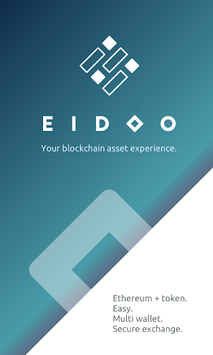 Eidoo: Bitcoin and Ethereum Wallet APK screenshot 1