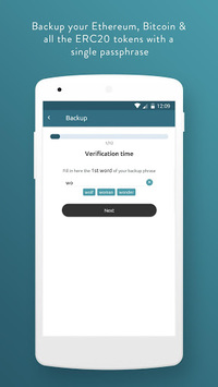 Eidoo: Bitcoin and Ethereum Wallet APK screenshot 1