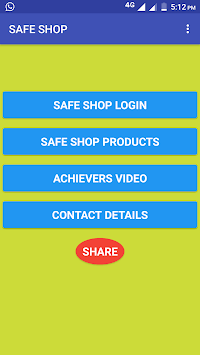 SAFE SHOP LOGIN APP APK screenshot 1