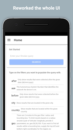 Shodan.io App APK screenshot 1 Shodan.io App APK screenshot 1