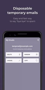 Temp Mail APK screenshot 1