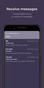 Temp Mail APK screenshot 1