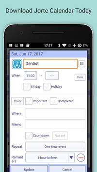 Jorte Calendar & Organizer APK screenshot 1
