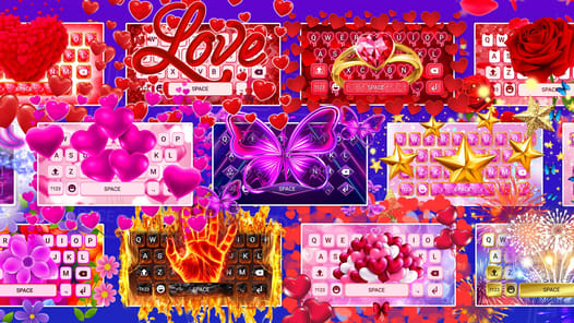 Love keyboard themes APK screenshot 1