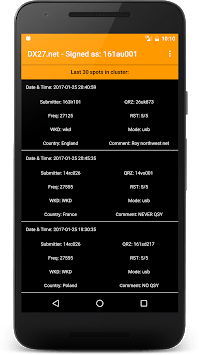 DX27.net Cluster APK screenshot 1
