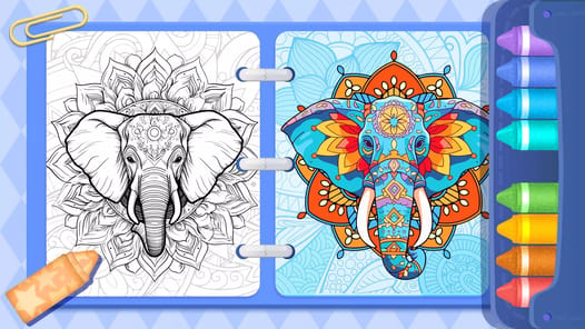 Animal coloring book kids game APK screenshot 1