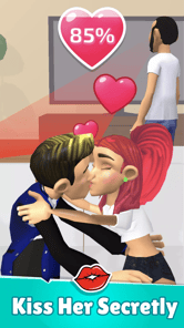Kiss in Public: Sneaky Date APK screenshot 1