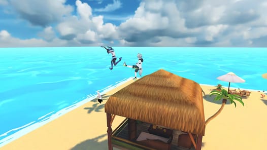The floor is lava game parkour APK screenshot 1