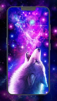 Galaxy Wolf Live Wallpaper APK screenshot 1