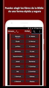 Holy Bible RVR 1960, Reina Valera 1960 (Spanish) APK screenshot 1