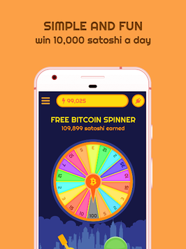 Free Bitcoin Spinner APK screenshot 1