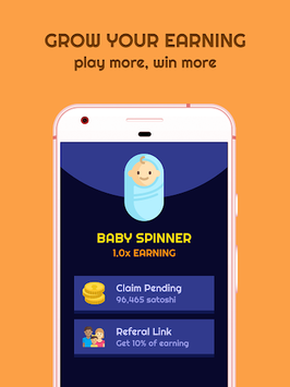 Free Bitcoin Spinner APK screenshot 1