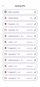 Gaming VPN APK screenshot 1