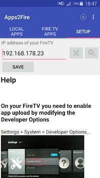 Apps2Fire (Original) APK screenshot 1