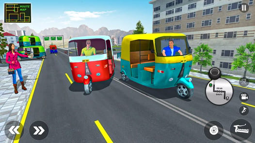 Tuk Tuk Auto Rickshaw Game 3d APK screenshot 1