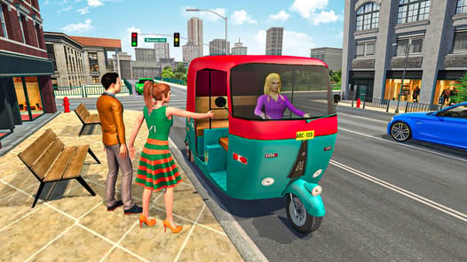 Tuk Tuk Auto Rickshaw Game 3d APK screenshot 1