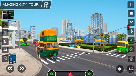 Tuk Tuk Auto Rickshaw Game 3d APK screenshot 1