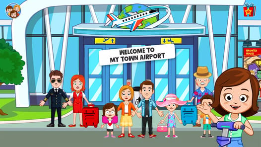 My Town Airport games for kids APK screenshot 1