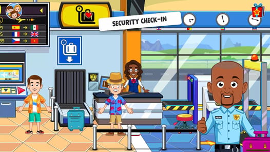 My Town Airport games for kids APK screenshot 1