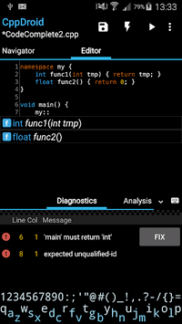 CppDroid - C/C++ IDE APK screenshot 1