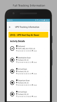 UPS Tracking App APK screenshot 1