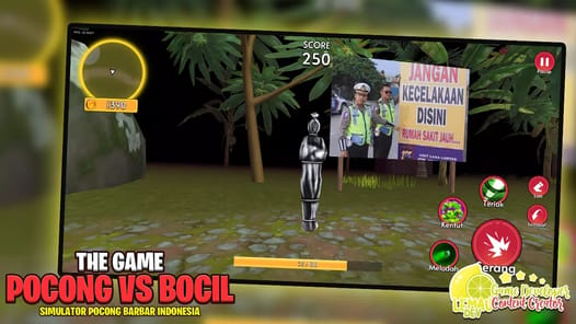 Simulator Pocong vs Bocil 3D APK screenshot 1