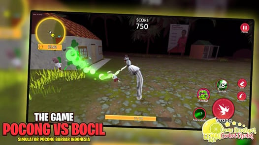 Simulator Pocong vs Bocil 3D APK screenshot 1