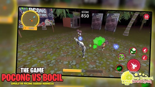 Simulator Pocong vs Bocil 3D APK screenshot 1