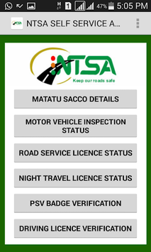 NTSA  APP APK screenshot 1