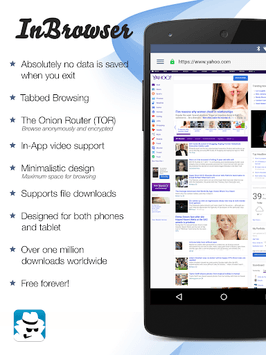 InBrowser - Incognito Browsing APK screenshot 1