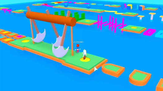 Obby Parkour games: lava mod APK screenshot 1