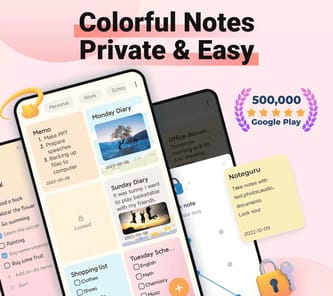 Note Guru - Color Notes, Notebook, Notepad APK screenshot 1