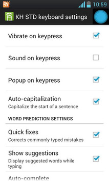 Khmer Standard Keyboard APK screenshot 1