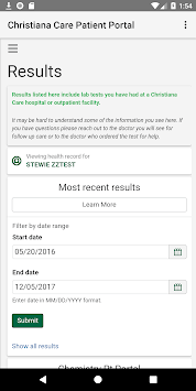 Christiana Care Patient Portal APK screenshot 1