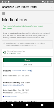 Christiana Care Patient Portal APK screenshot 1