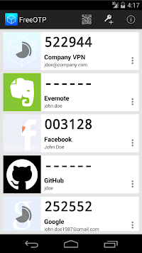 FreeOTP Authenticator APK screenshot 1